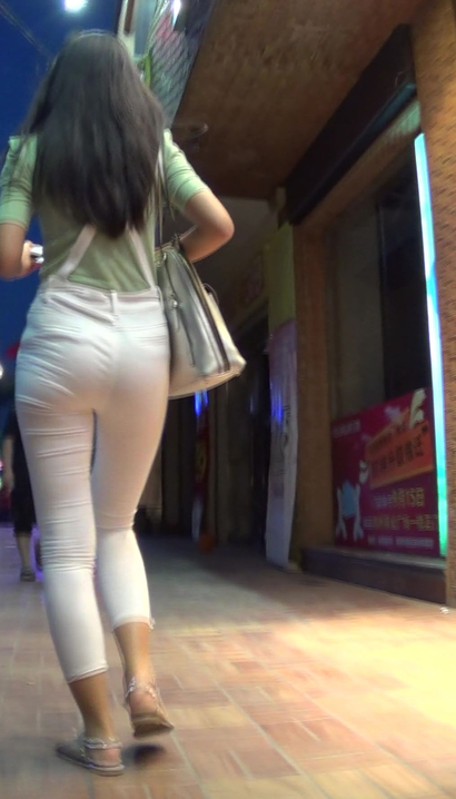 【视频】街拍如琬似花的时髦紧身裤翘臀小姐姐[XJ-5S63]