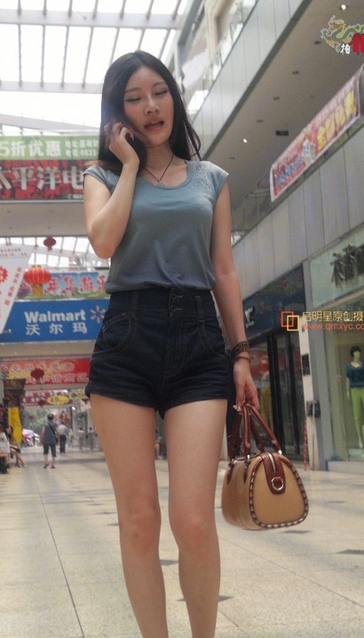街拍身材无可挑剔的小清新热裤翘臀小姐姐[SJ-BLQ7]